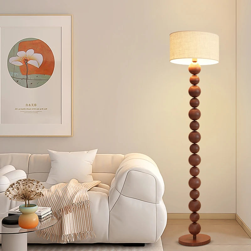 Modern minimalist LED floor lamp, living room, bedroom, study, Nordic Ins style creative remote control dimming vertical lamp