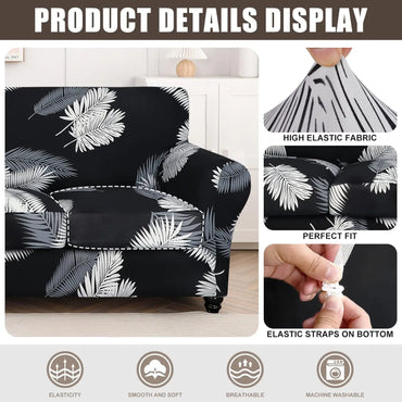 Stretch Couch Slip covers Separate Cushion Sofa Cover 1/2/3 Seater Washable Printed Sofa Furniture Cover For Living Room