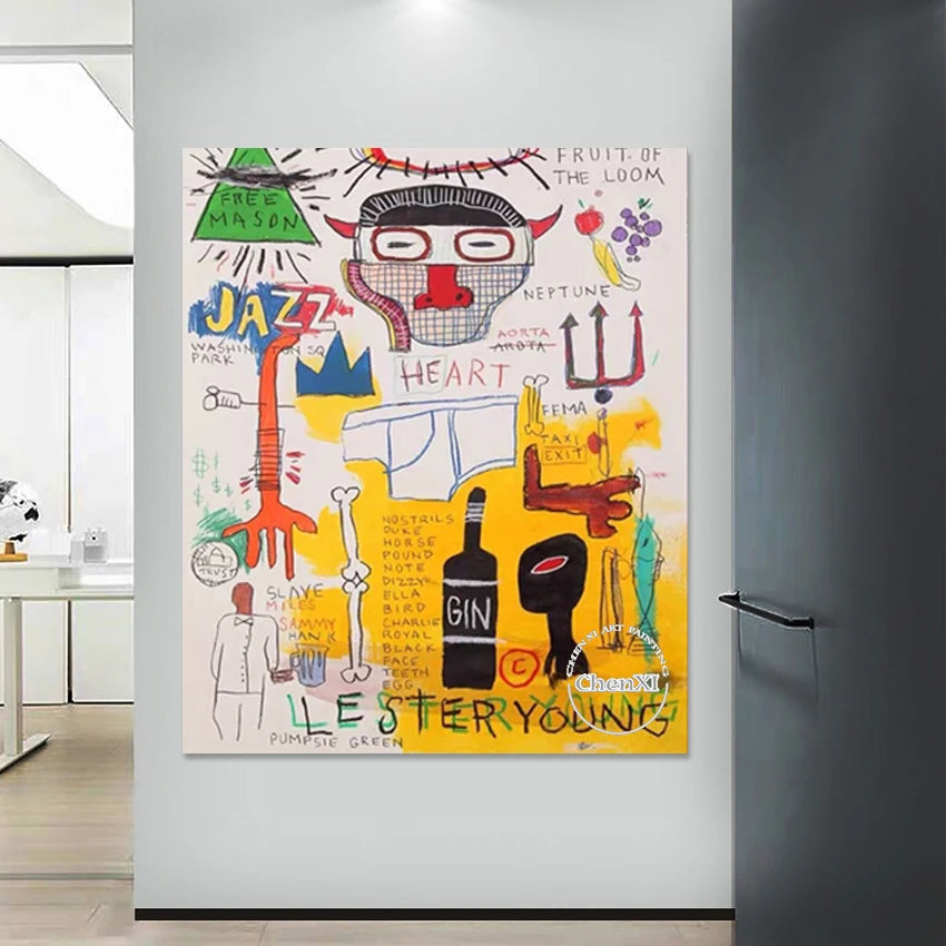 Modern Idea Design Hand Drawing Picture No Framed Restaurant Decoration Artwork Figure Textured Abstract Paintings Art Wall