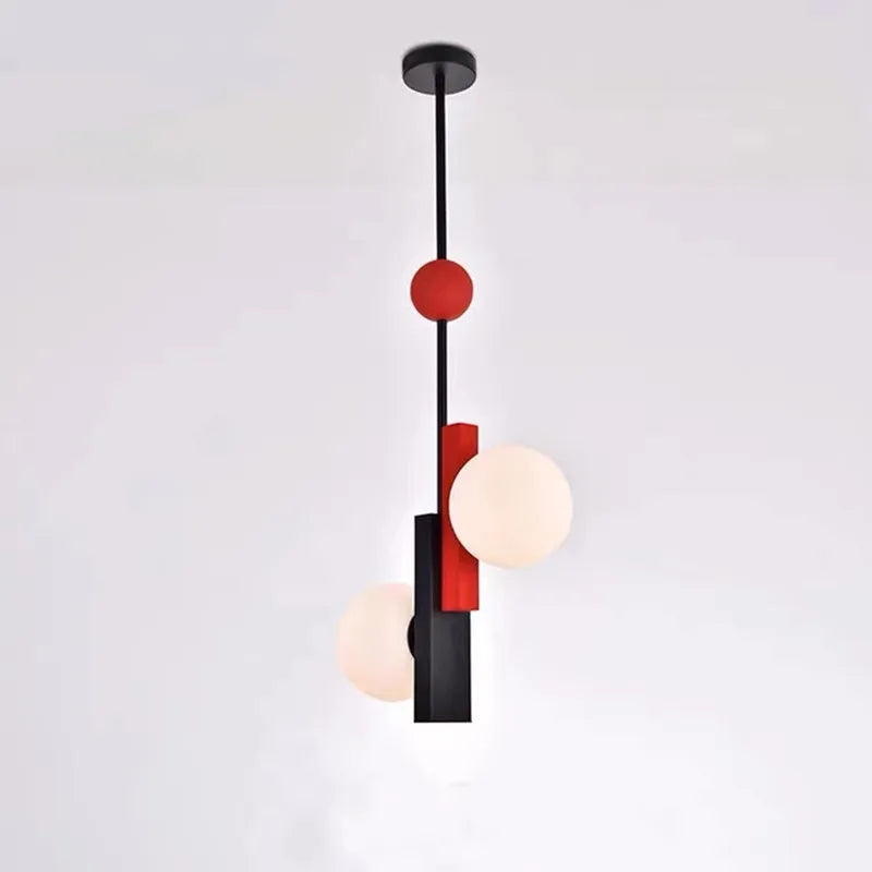 Modern Art Creative Design Indoor Home Decor Lighting Fixtures Loft Color Hanging Lamp Nordic Led Glass Pendant Lights Luminaire