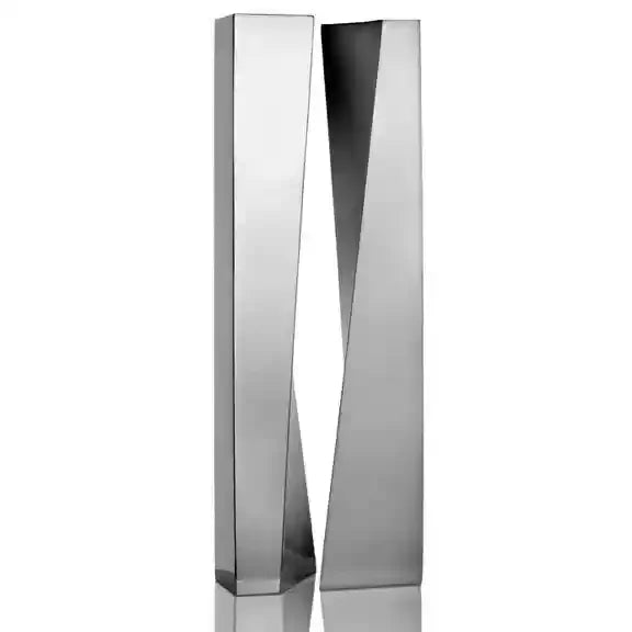 Stainless Steel Luxury Vase Metal Modern Minimalist Flower Living Room Floor Furniture Home Decor Art Aesthetic Ornaments Vase