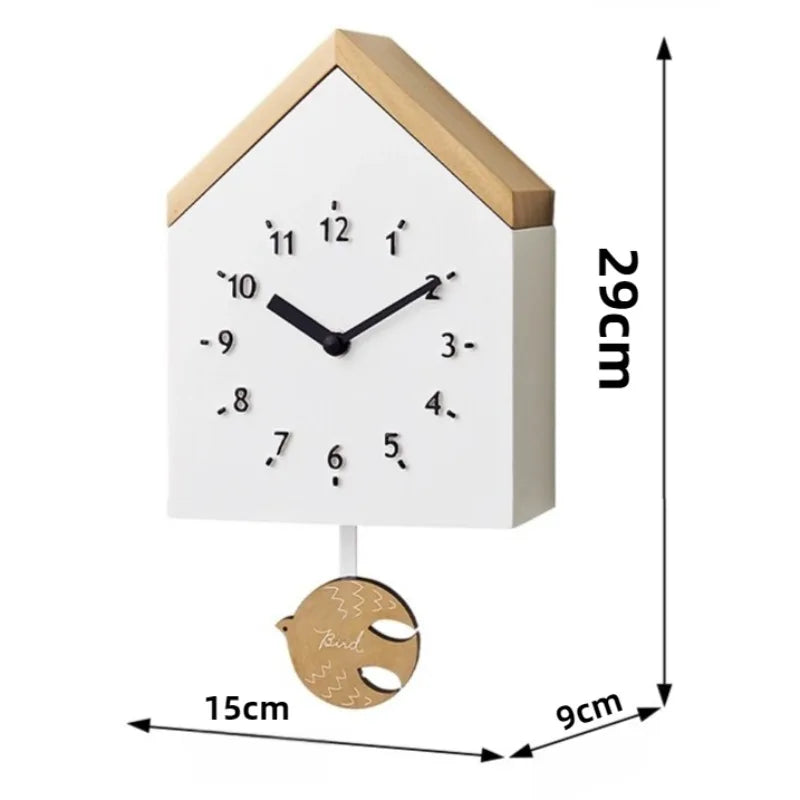 Pendulum Wall Clock Modern Nordic Wall Watch Elegant Silent Clocks Aesthetic Luxury Living Room Watches Interior Accessories