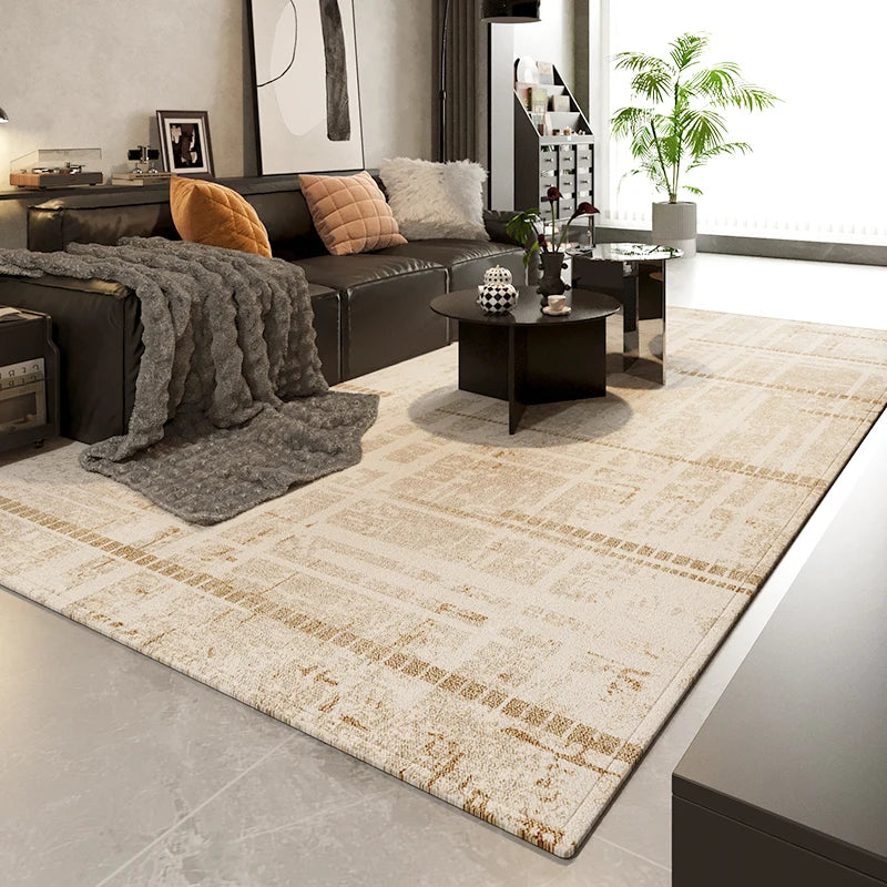 Light Luxury Rugs for Bedroom Thick Plush Lounge Floor Mat Modern Style Living Room Decoration Large Carpet Home Fluffy Soft Rug