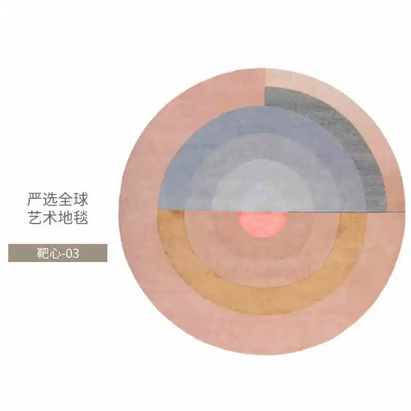 Nordic Style Rugs for Bedroom Light Luxury Living Room Decoration Round Carpet Home Fluffy Soft Rug Thick Plush Lounge Floor Mat