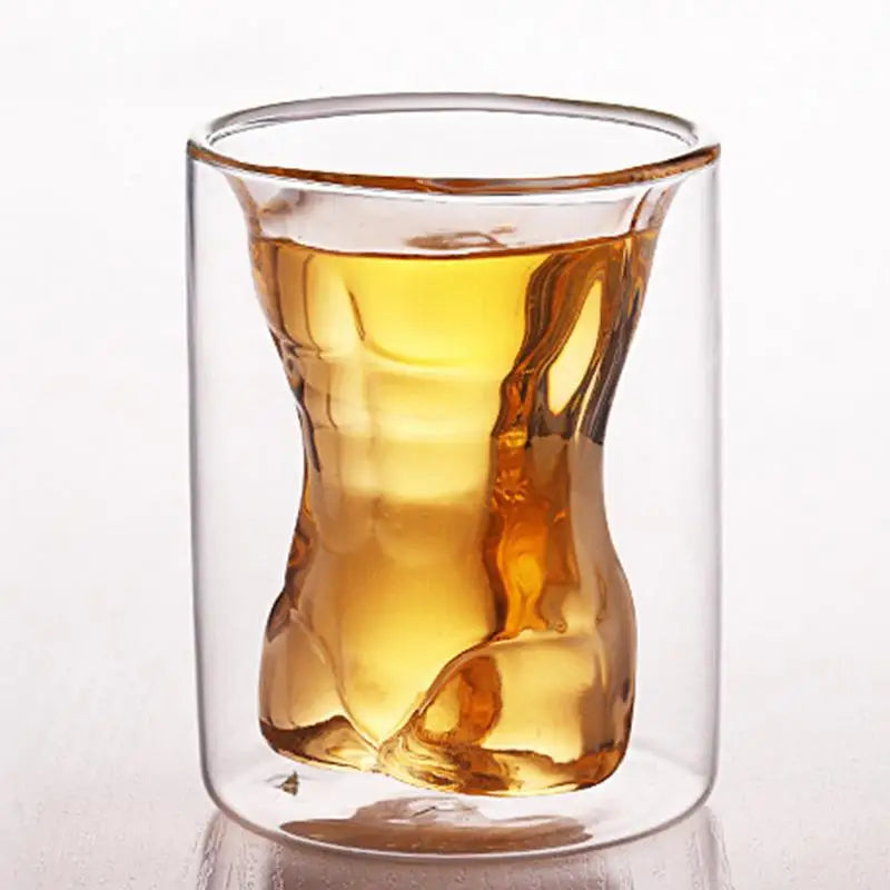 Body Shaped Shot Glassesheat-resistant Glass Cup Glass Sexo Lady Men Double Wall Whiskey Glasses Wine Shot Beer Cup
