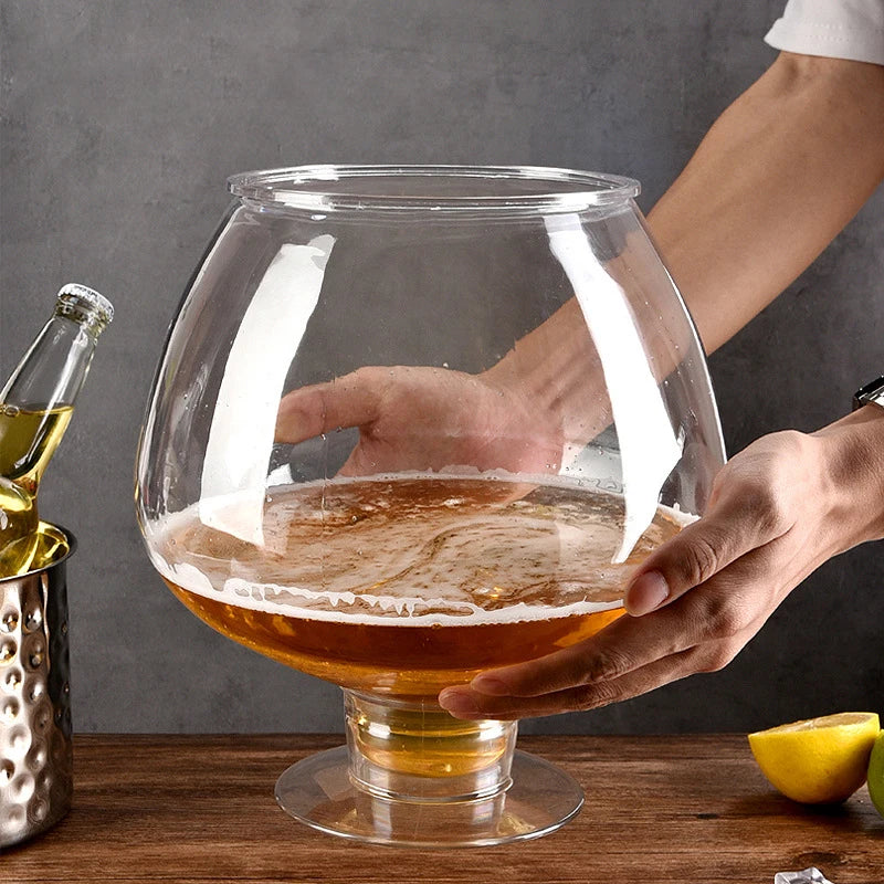 6000ML Plastic Extra-Large Wine Glasses Large-Capacity Giant Beer Mugs Oversized Goblet Dessert Cake Cups Creative Bar Drinkware