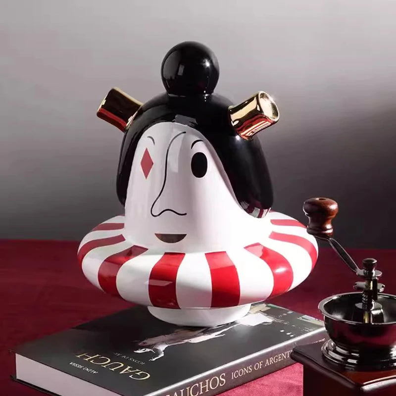 Abstract Character Vase Unique Design Decoration Vases Living Room Dried Flowers Terrarium Elegant Interior Desktop Ornaments