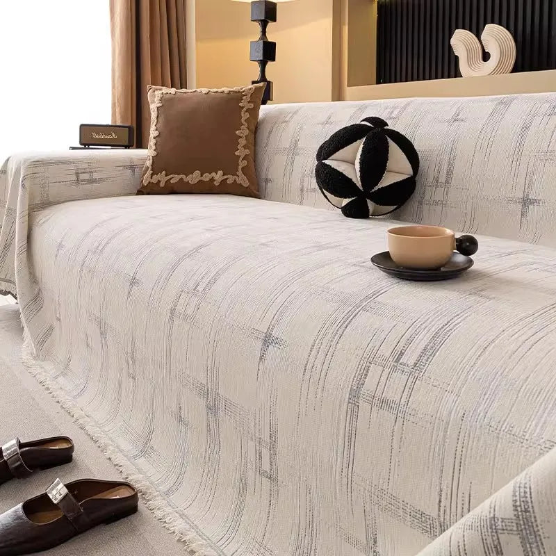 Camping Picnic Sofa Cover 2025 All-season Ethnic Style Cross Pattern Sofa Covers Throw Blanket Camping Mat housses de canapé