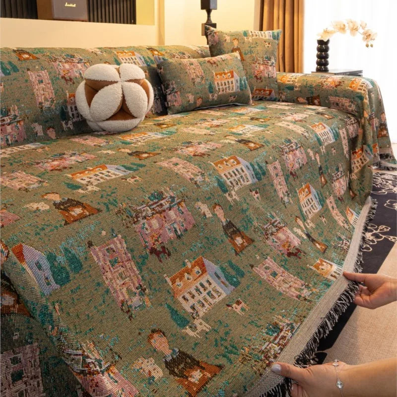 Sofa Covers Chenille Sofa Mats Country Style Throw Blankets Mats 2025 All-season Camping Picnic Persian Style Sofa Cover