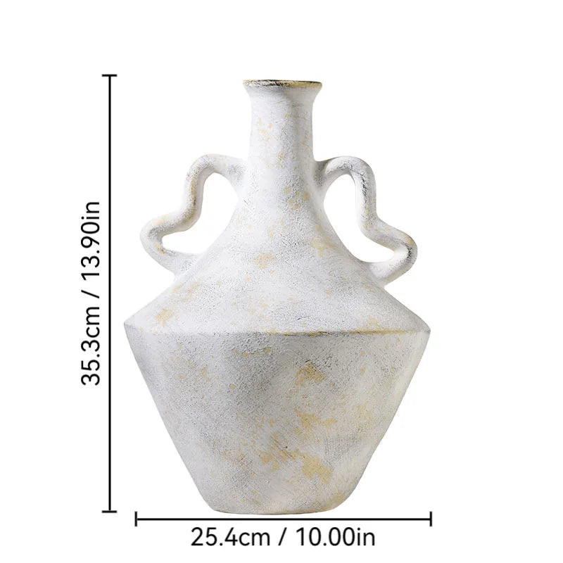 Ceramic vases, vintage vintage rough pottery art flower arrangement vases, home ornaments, earthenware jars