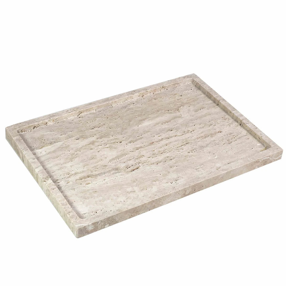 30x20x1.8CM Luxury Calacatta Viola Arabescato Natural Marble Stone Catchall Tray Carving Rectangular Storage Dish Home Decor
