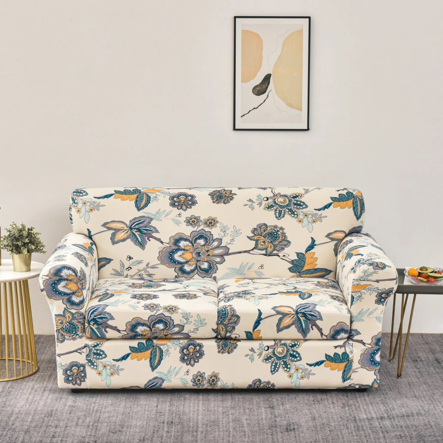 Stretch Couch Slip covers Separate Cushion Sofa Cover 1/2/3 Seater Washable Printed Sofa Furniture Cover For Living Room