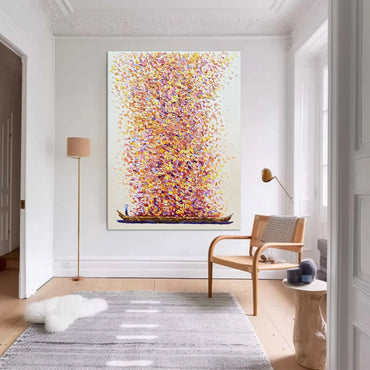 Thick Texture Fishing Landscape Picture Wall Art 100% Handmade Modern Abstract Oil Painting Canvas Art Home Decoration Unframed