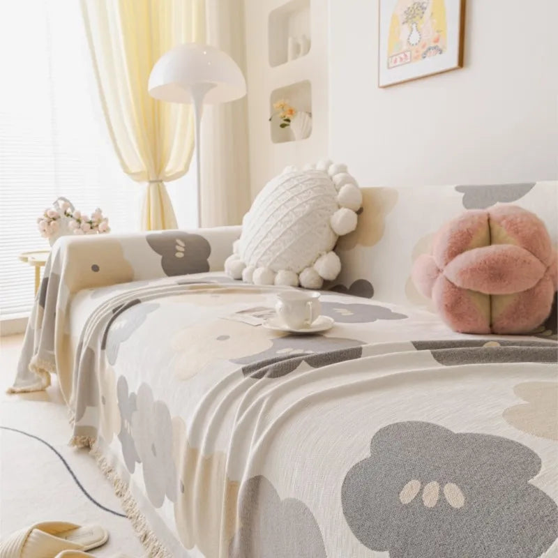 Sofa Covers Chenille Flower Sofa Mats Throw Blankets 2025 All-season Camping Picnic Blanket Cover Sofa Cover housses de canapé