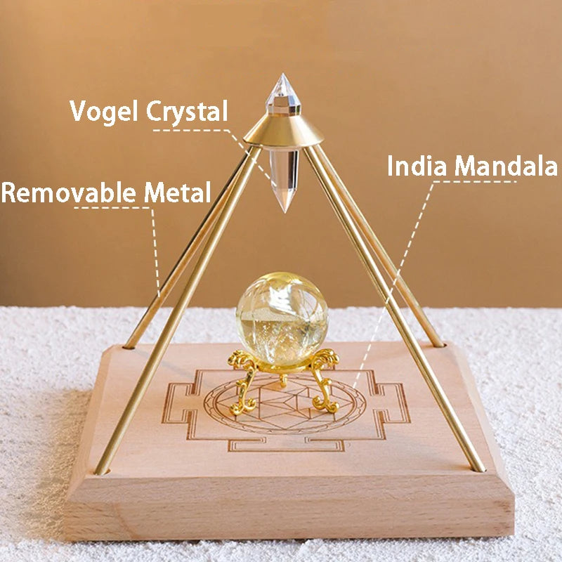 Crystal Ornaments Vogel Pyramid Energy Figurines Interior Sculptures Storage Tray Luxury Aesthetic Room Decoration Gift Ideas