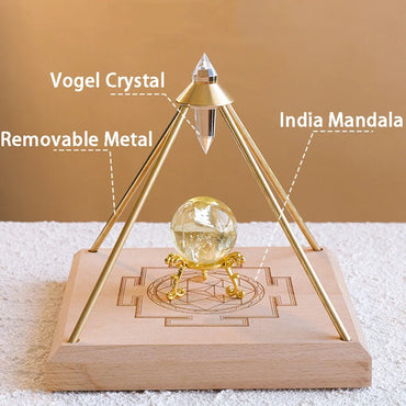 Crystal Ornaments Vogel Pyramid Energy Figurines Interior Sculptures Storage Tray Luxury Aesthetic Room Decoration Gift Ideas