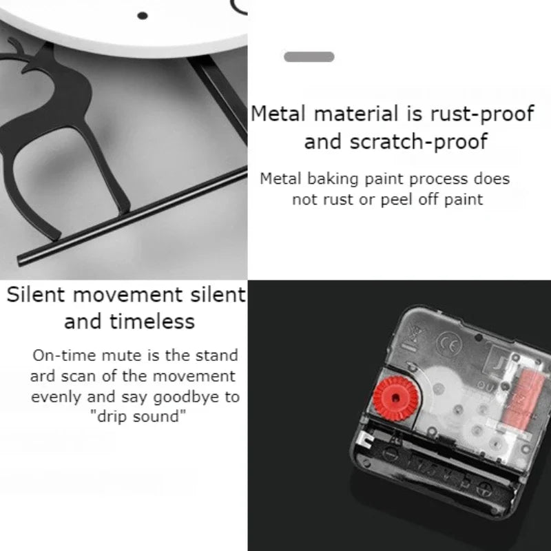 Modern Large Wall Clocks Silent Luxury Aesthetic Unique Clock Wall Art Elegant Stylish Clocks Living Room Watches Decoration