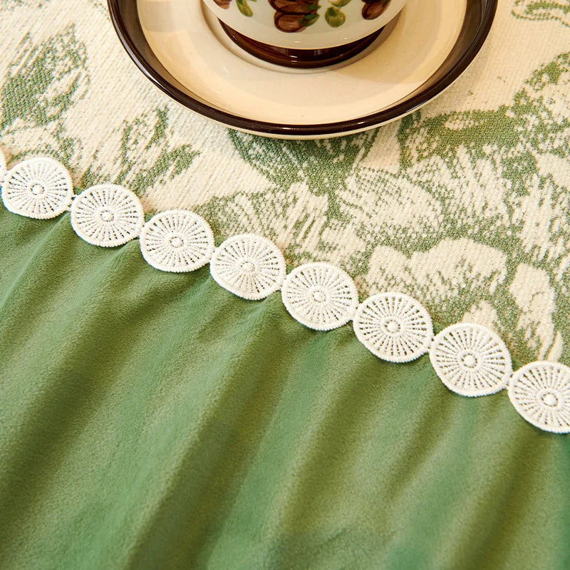 EIFLOY-French Chenille Sofa Slip Covers for Living Room, 3 Seater, Anti Slip, Corner Couch Cover, Armchair Protector, Ruffles