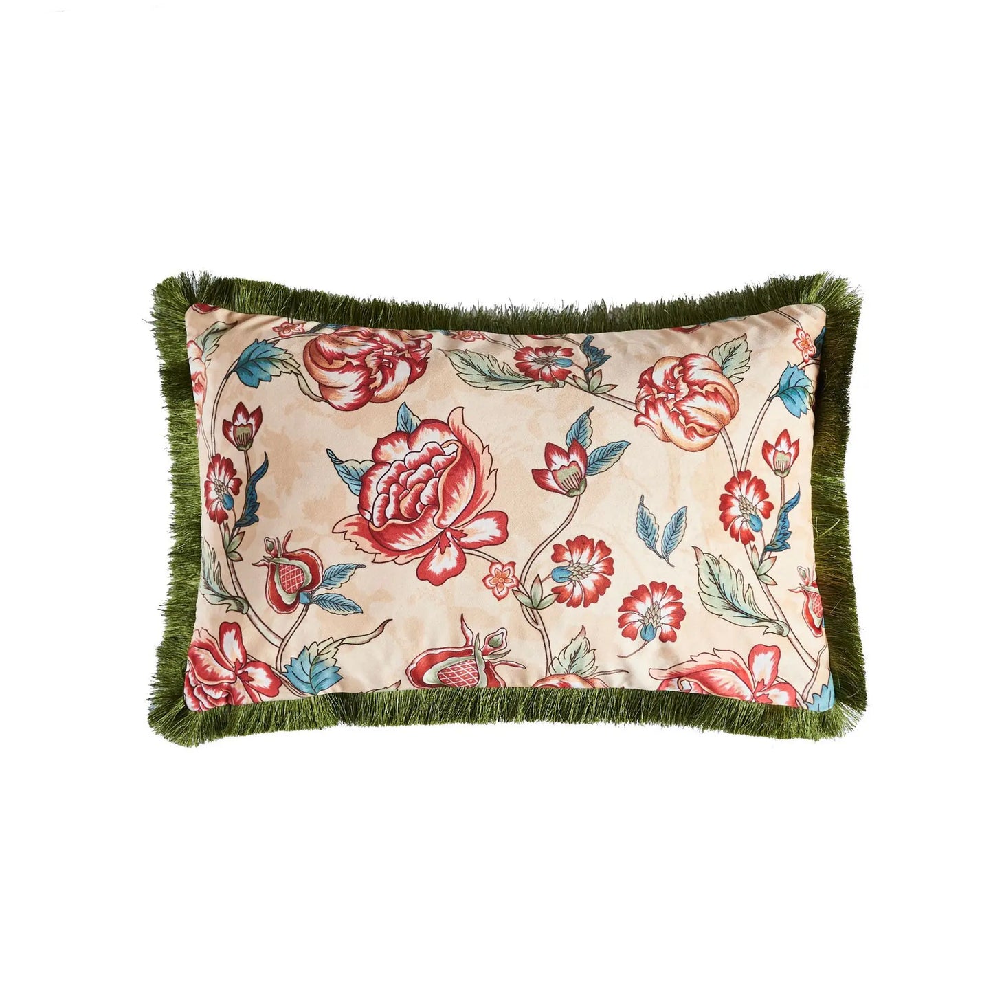 American Retro Tassel Pillowcase, Plant Flower Office Sofa, Bedside Decorative Cushion Cover