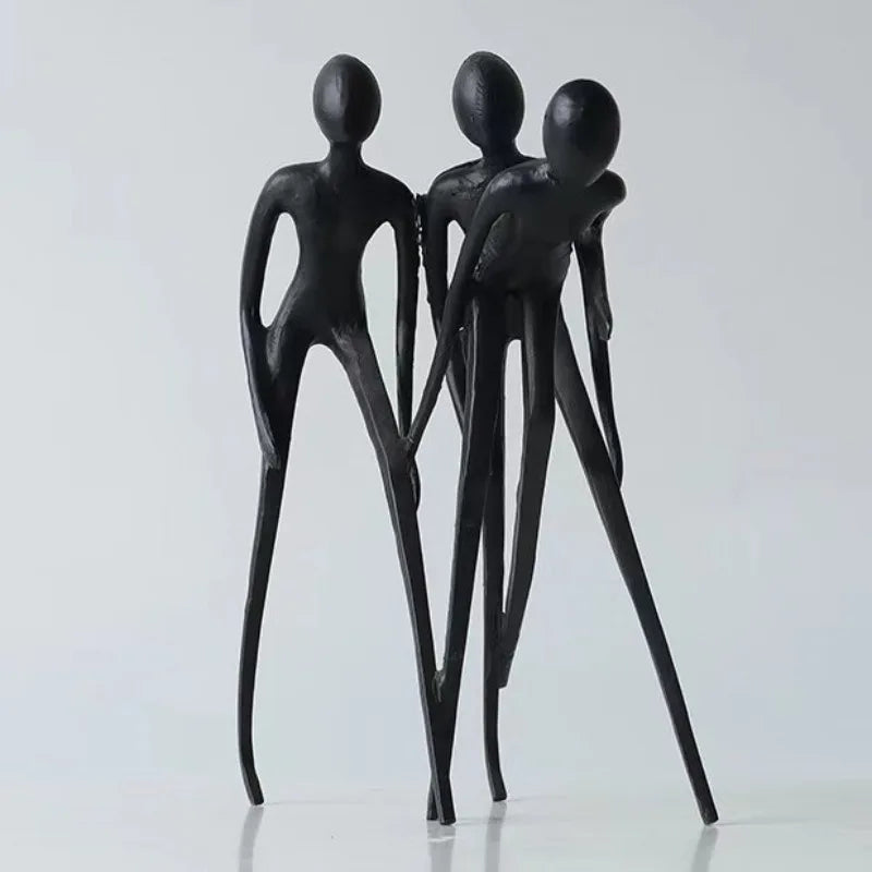 Figure Sculptures Modern Creative Figurines Interior Aesthetic Miniature Ornaments Luxury Table Accessories Home Decorations