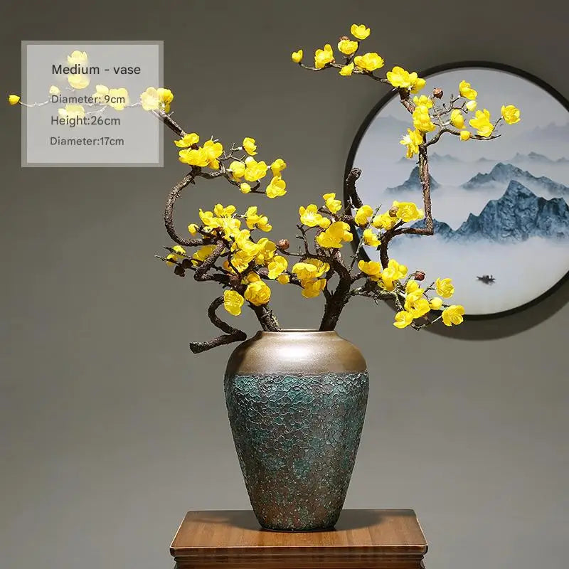 Modern Vase Handmade Ceramic Porcelain Vase Minimalist Art Deco Vase Artificial Flower Set Flower Vase Home Table Decor Vase Set