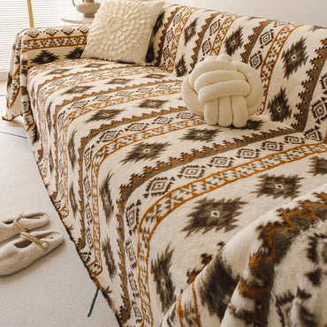 EIFLOY-Bohemia Sofa Towel Cover Blanket, 3 Seater, Thick, Universal Couch Slipcover,  Armchair Furniture Protector, Anti Scratch