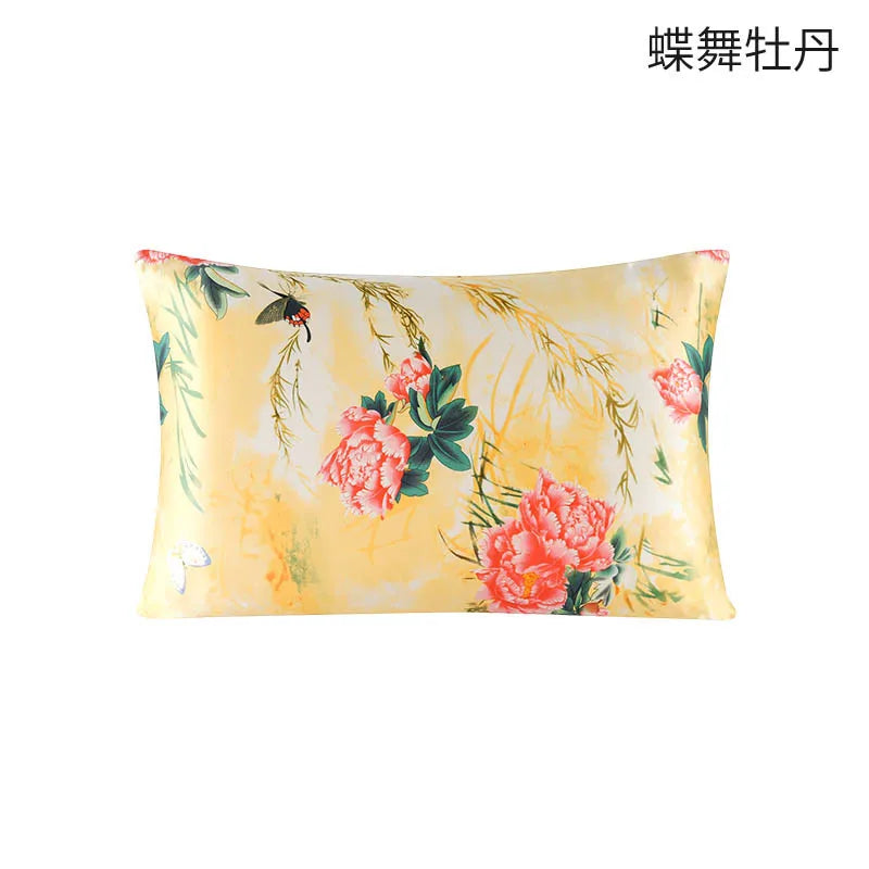 100% Both Sides Pure Natural Mulberry Silk Pillowcase with Zipper Closure  Soft and Cooling Silk Pillow Cases