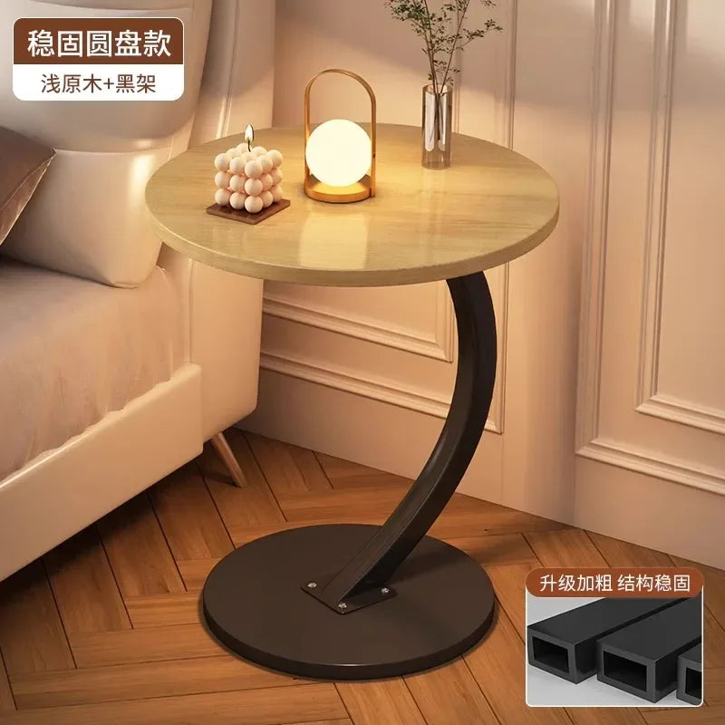 Space-Saving Round Coffee Table with Storage – view 17, modern home furniture