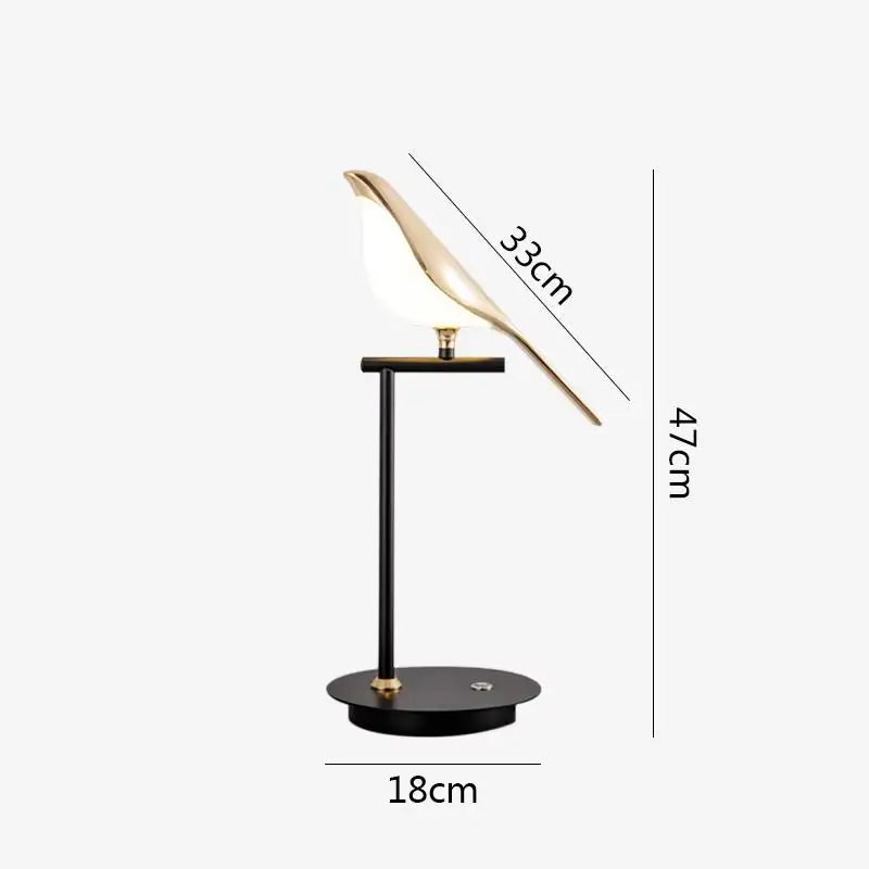OUDELADI LED table lamp Magpie bird model Reading lamp bedroom bedside living room floor lamp home decor study desk light