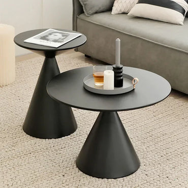 Round Metal Coffee Table - Modern Minimalist Design – view 2, modern home furniture