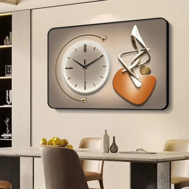 Modern Light Luxury Restaurant Decorative Wall Clock Creative Silent Living Room Home Clock