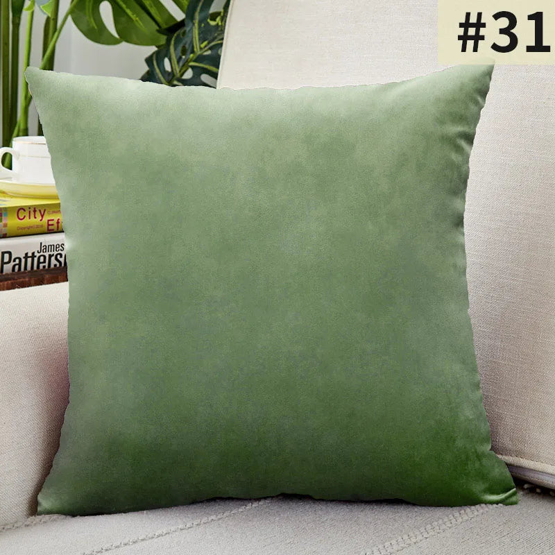 Velvet Cushion Cover Solid Color Throw Pillow Covers for Living Room Sofa Decorative Pillow Home Decor Pillowcase