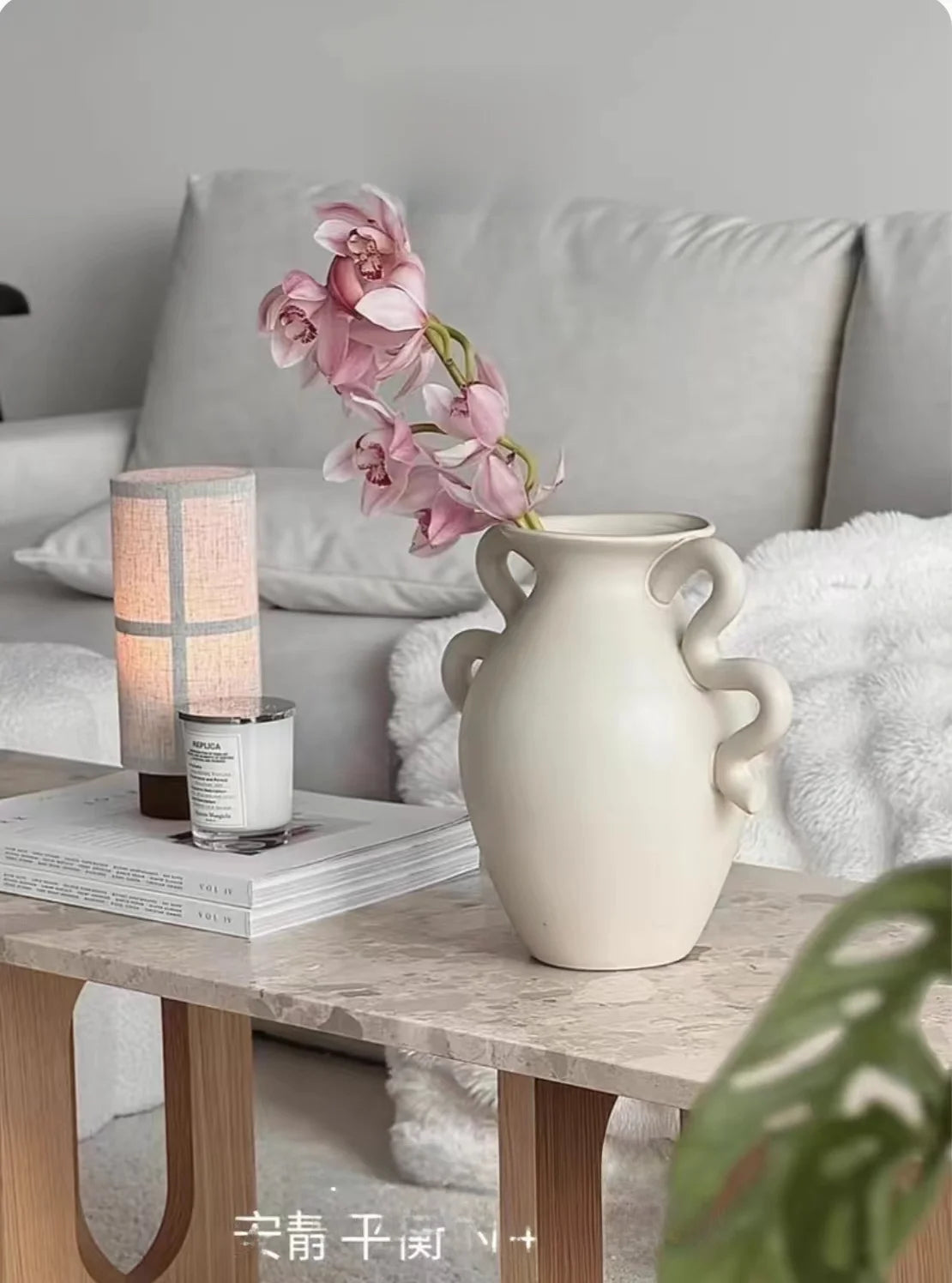 Nordic Sle Cerc Flower Vase Ferm Living Verso Desktop Decoration with Original Paaging Simple Modern Home Decor