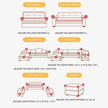 Stretchable velvet sofa cover, furniture protection, non-slip, universal, 1 2 3 4 seats.