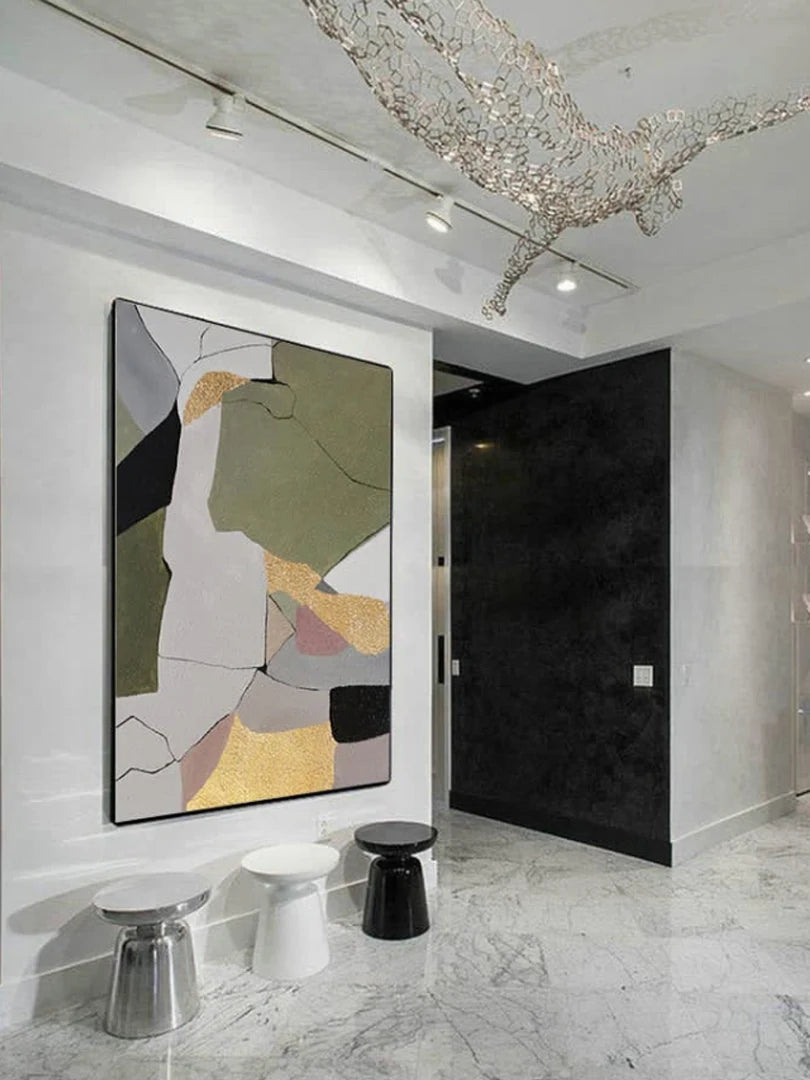 Huge Minimalist Picture Art 100% Hand Painted Abstract Oil Painting On Canvas Wall Art  For Living Room Home Decoration No Frame