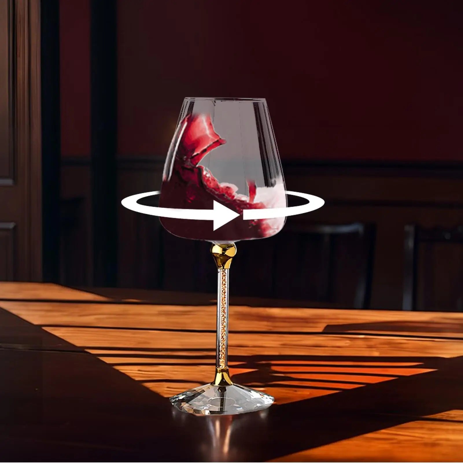 Elegant Wine Glasses Tall Wine Glasses Crystal Glassware Rolling Ergonomic Organizer Holder For Cocktail Drinking Birthday Pool