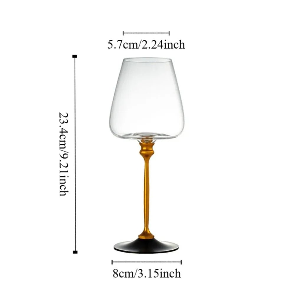 Advanced Clear Rotating Glass Wine Glasses 500ml Thickened Base Crystal Goblet Ergonomic Holder Wine Decanter Glass Cup Whiskey