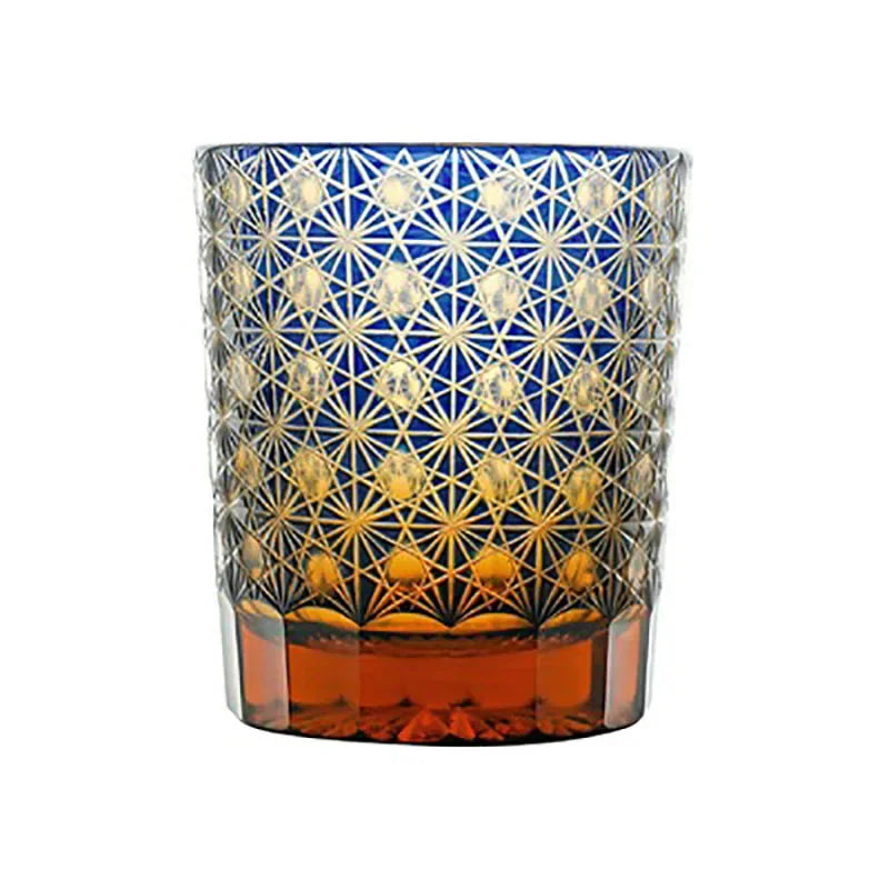 Wine Glasses Luxe Handmade Chrysanthemum Glass Wine Set Edo Kiriko Whisky Glass Japanese Carved Wedding Wine Glasses Vintage Cup