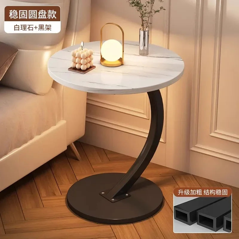 Space-Saving Round Coffee Table with Storage – view 13, modern home furniture