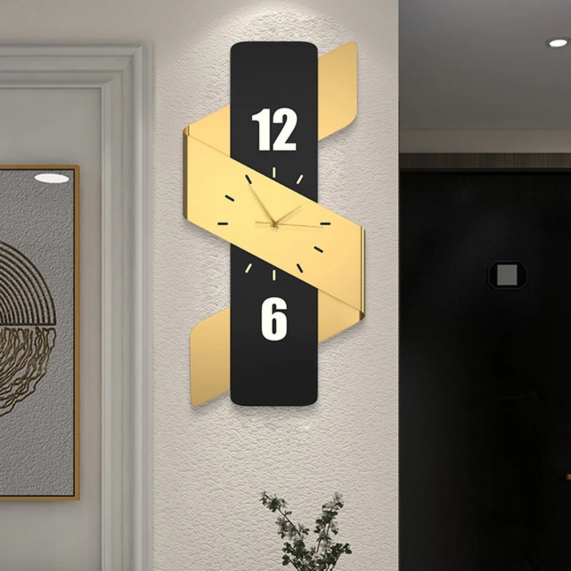 Luxury Digital Wall Clocks Living Room Art Mural Big Size Modern Wall Watch Minimalist Silent Horloge Murale Home Decoration