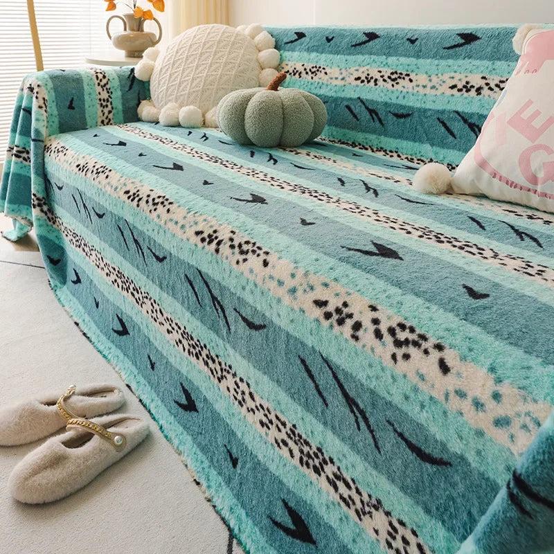 EIFLOY-Bohemia Sofa Towel Cover Blanket, 3 Seater, Thick, Universal Couch Slipcover,  Armchair Furniture Protector, Anti Scratch