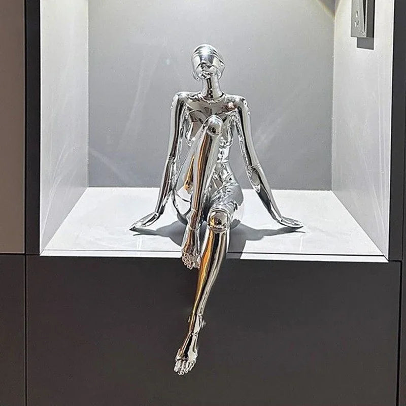 Figurines Sculptures Statue Creative Aesthetic Modern Sculptures Figurines Elegant Bedroom Small Living Room Figurine Decoration