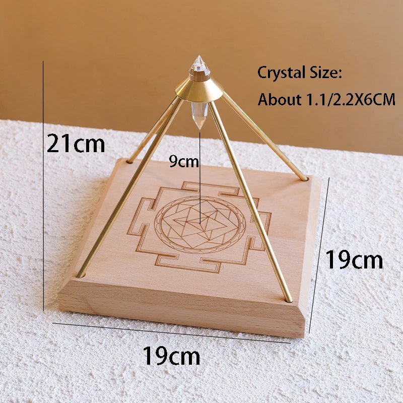 Crystal Ornaments Vogel Pyramid Energy Figurines Interior Sculptures Storage Tray Luxury Aesthetic Room Decoration Gift Ideas
