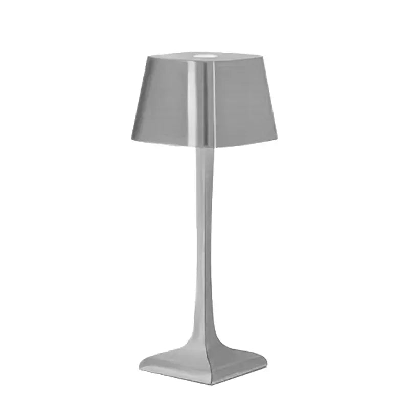 Rechargeable wireless bedroom bedside decoration simple metal touch LED table lamp creative atmosphere lamp