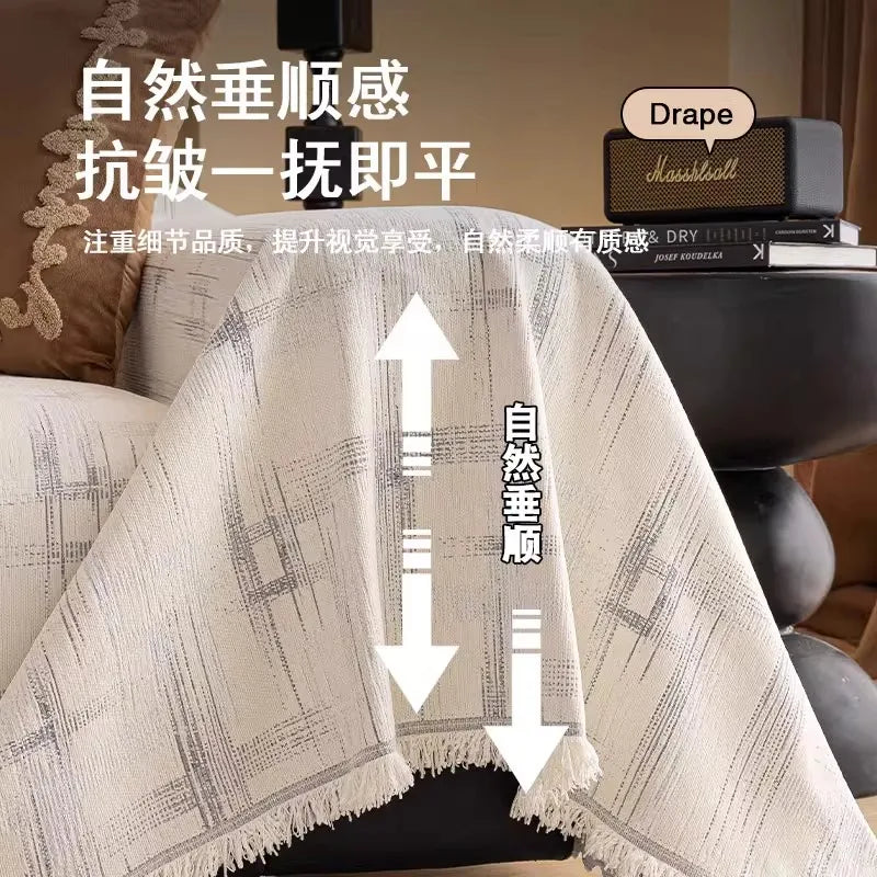 Camping Picnic Sofa Cover 2025 All-season Ethnic Style Cross Pattern Sofa Covers Throw Blanket Camping Mat housses de canapé