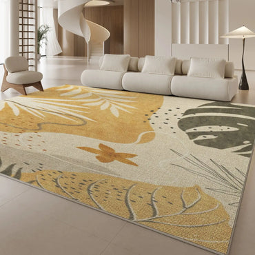 VIKAMA Crush Resistant Loop Pile Area Rug Modern Classic Oversized Carpet for Living Room Sofa and Bedroom Floor Plush Home Deco