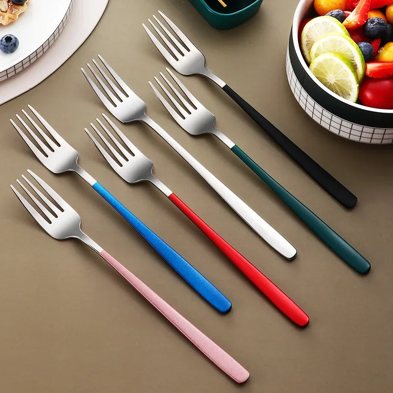 Portable Travel Utensils Set with Case Stainless Steel Knife Forks Spoons Chopsticks for Lunch Box Office Picnic Dinnerware Use