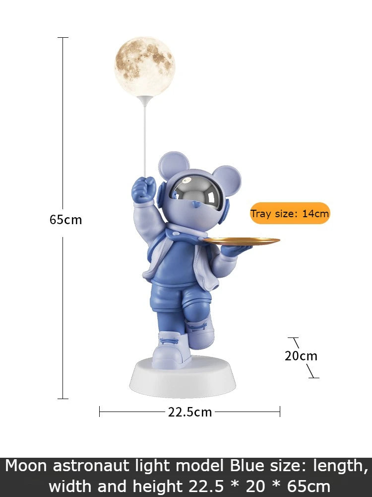 Nordic Resin Figurines Lamps Creative Tray Aesthetic Accessories Miniature Storage Sculptures Luxury Ornaments Home Decoration