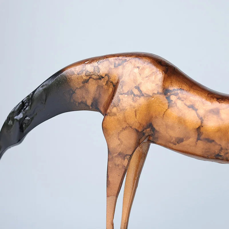 Horse Ornaments Animal Sculptures Miniature Luxury Creative Ornament Aesthetic Modern Living Room Accessories Home Decorations