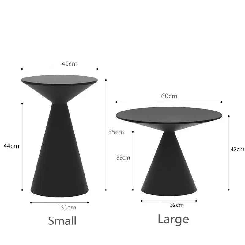 Round Metal Coffee Table - Modern Minimalist Design – view 6, modern home furniture